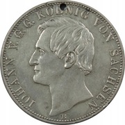 Saksonia 2 vereinsthaler, 1861 r