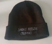 Czapka zimowa z haftem 