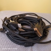 Kable HDMI-DVI-D komplet 6sztuk