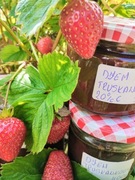 Dżem truskawkowy. 20% cukru. Gładki.   400g   {3,50zł/100g}