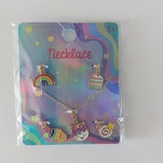 Zestaw naszyjnik i zawieszki dla dziewczynki