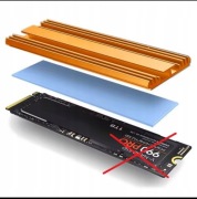 Radiator pasywny aluminiowy do dysku SSD 2280 chłodzenie dysk NVME M.2 5mm