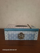 Chustecznik świątecznychzdobiony własnoręcznie/Pudełko na chusteczki 