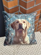 Poszewka, poduszka pies labrador 40x40  urodziny premium prezent 