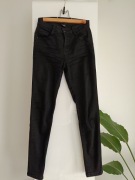 CZARNE SPODNIE SKINNY PUSH UP wygodne elastyczne 26 XXS 96