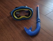 zestaw do nurkowania snorkelingu niebieski dla dzieci maska rurka Intex