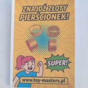 Kapsułka z zabawką pierścionek metalowy 35mm 200szt