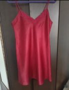 Koszulka satynowa M&S Marks & Spencer r. UK 14 burgundowy wiśniowa 