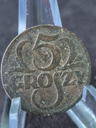 Moneta 5 groszy międzywojenne