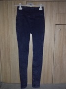 Jegginsy granatowe wysoki stan FB Sister r. 25 (XS)