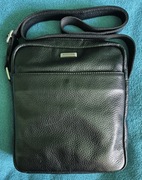 Czarna męska listonoszka z naturalnej skóry firmy WITTCHEN