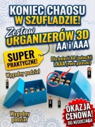 Organizer na Baterie AA AAA Komplet 2szt | Box 3D