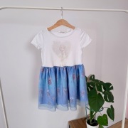 Sukienka 110 116 H&M Kraina Lodu ELSA Elza tiulowa tiul