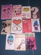 Zestaw książek wiersze, dowcipy, teleturniej itp.