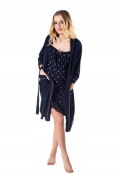 Szlafrok Italian Fashion Granatowy ALI L