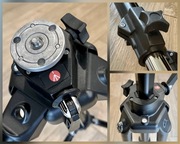 Statyw Manfrotto 117B (do 18kg) + głowica wideo Manfrotto MVH400AH