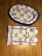 Zestaw do wózka+kokon ( bawełna z minky ) 