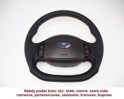 Kierownica FORD Expedition Excursion Super Duty płaski dół kciuk nowa skóra