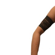 Koronkowa Opaska handmade na ramię dla diabetyka do czujnika glukozy XS 