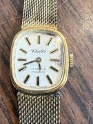 Zegarek damski Chalet Swiss Made vintage 17 Jewels Incabloc złocony