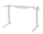 IKEA podstawa stand blatu biurka biala 90/117cm Relatera wys 65/107 cm