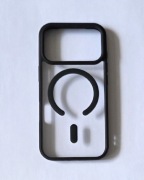 Etui/case przezroczyste z magsafe czarne iPhone 17 pro