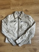 Wysyłka dziś beżowa kurtka skórzana Biston S