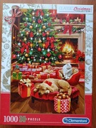 Puzzle 1000 elementów Boże Narodzenie przy Kominku 