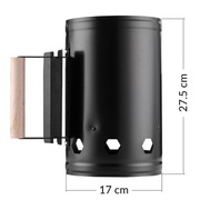 Komin do rozpalania grilla pieca ogniska węgla brykietu duży