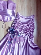 Bajecznie piękna suknia balowa z gorsetem Jedyny projekt! Xs studniówkowa