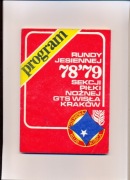 _Książka Wisla Kraków. Program rundy jesiennej 78'79