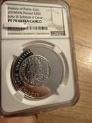 20 zł Szóstak Jana III Sobieskiego NGC PF70 ULTRA CAMEO