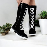 Buty czarne sznurowane trampki vintage retro 38 39