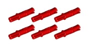 LEGO 11214 6209519 Pin z osią 3L czerwony - 6szt