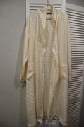 ecru szlafrok 100% silk jedwab  38/40
