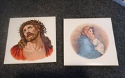 Płytki ceramiczne religijne kolekcjonerskie  