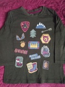  Ciemno zielona bluzka, koszulka z długim rękawem Pepco 104