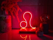 NEON LEW LEO ZNAKI ZODIAKU HOROSKOP lampa dekoracja