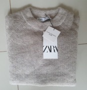 SWETER ZARA ALPAKA NOWY S