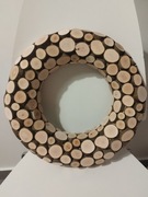 Wianek z plastrów drewna rustykalny!!!