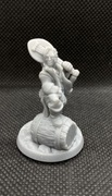 Bard człowiek, figurka rpg druk 3d, podstawka 25 mm