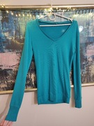 Turkusowa bluzka sweterek Moodo S