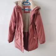 Zimowa kurtka dziewczęca z podszewką Smyk 146 Cool Club z kożuszkiem ciepła