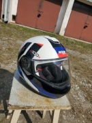 Kask nolan szczekowy + interkom maxtom2