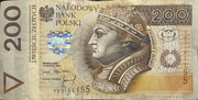 Banknot 200 zł seria YB 1994 YB3161155