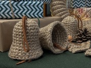 Ozdoba choinkowa, Dzwonek choinkowy ręcznie robiony, 1 szt