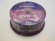 Płyty płyta Verbatim DVD+R 16x -- 25szt