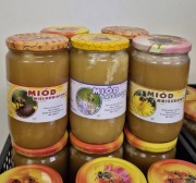 Miód 3x720ml do wyboru z własnej pasieki:wielokwiatowy, faceliowy, mniszkow