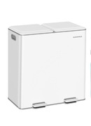 SONGMICS 2 x 30 l Podwójny kosz na śmieci na odpady