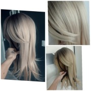 Topper peruka jasny blond z odrostem 